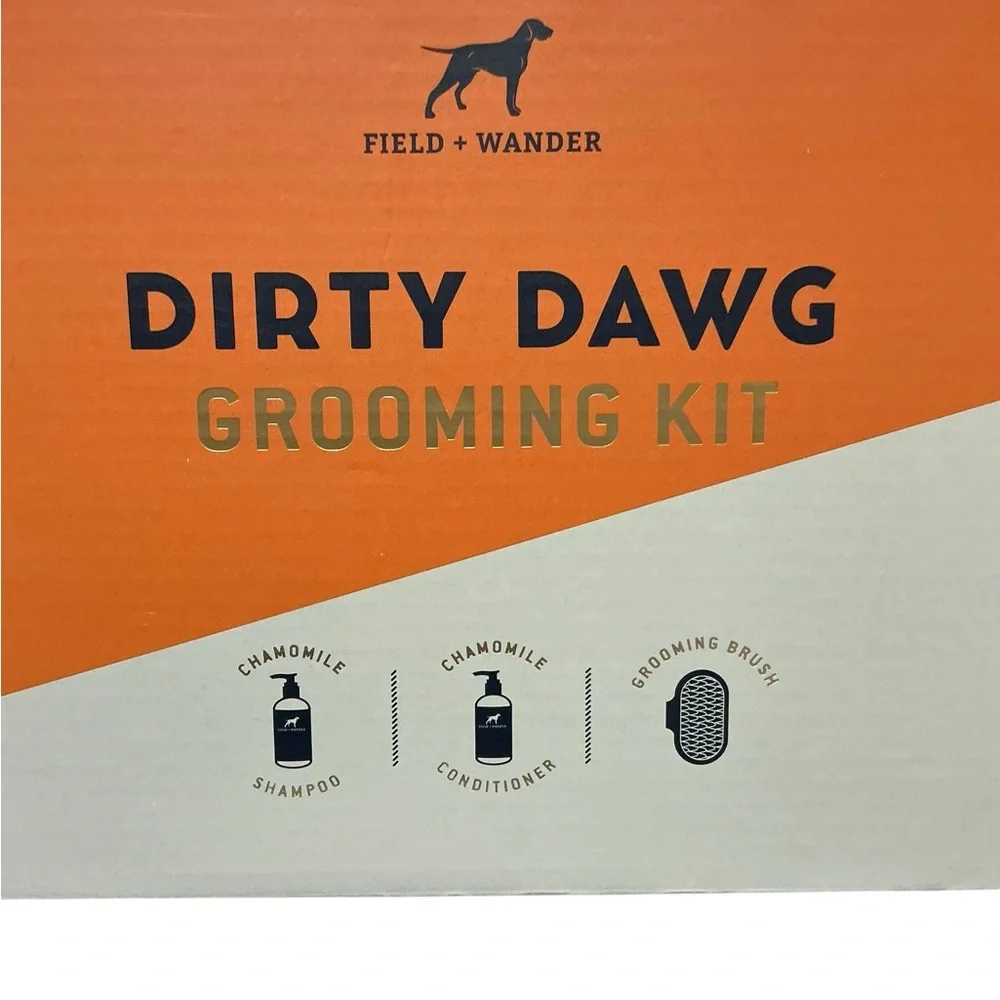 FIELD + WANDER Dirty Dawg Grooming Kit Chamomile $29 Retail NEW